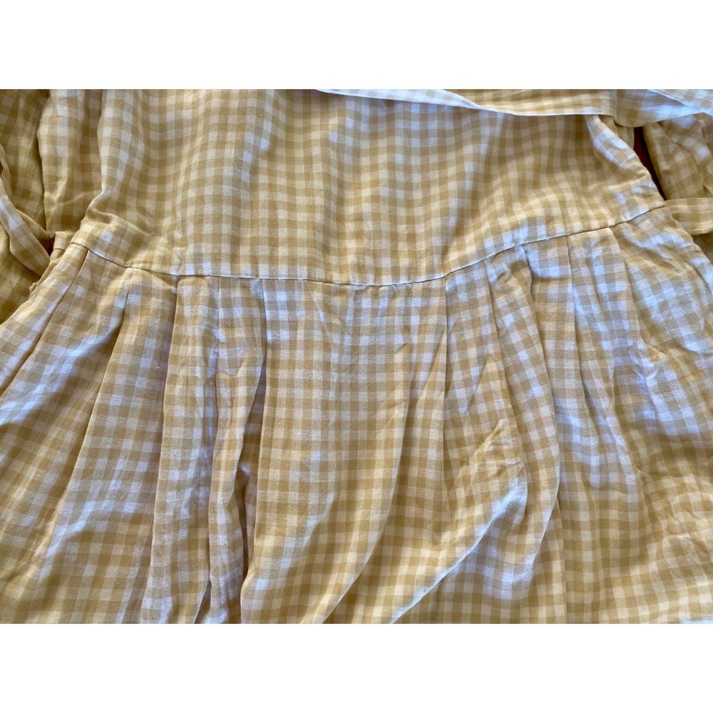 NEW JessaKae Women's Gingham Dress Long Sleeve Midi Cottagecore Prairie Large - Picture 11 of 15